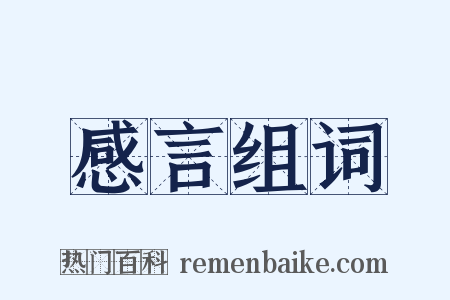 感言组词是什么意思的图片